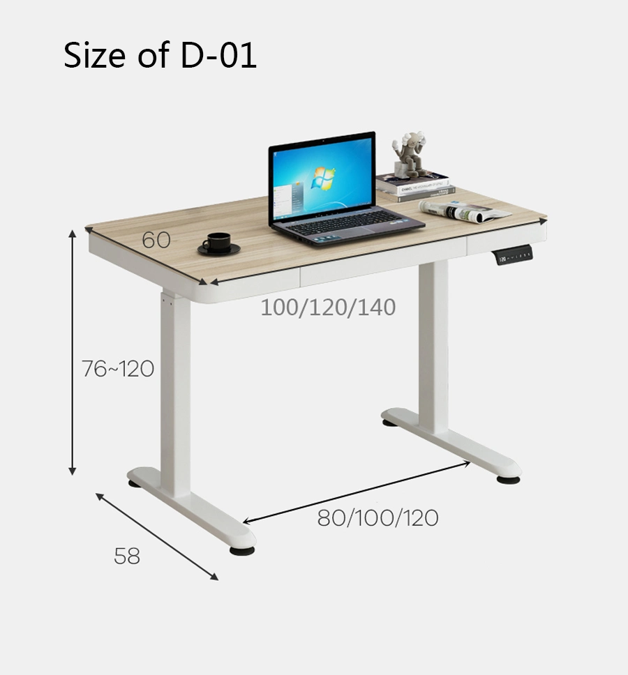 Electric Sit Stand Lift Desk Height Adjustable Office Home School Standing Study Desk